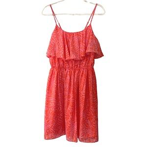 Lilly Pulitzer for Target in Jungle Orange Pink Giraffe Size M EUC